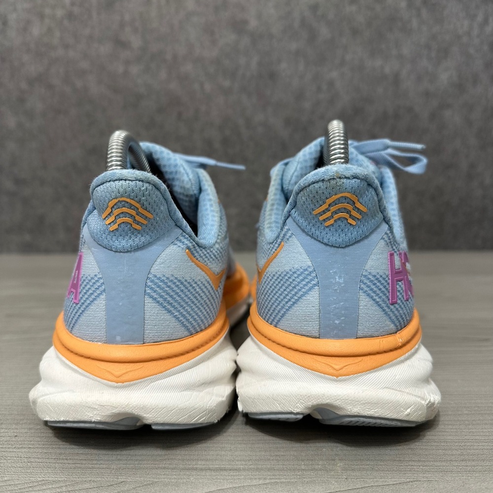 Hoka Clifton 9 Women Size 7.5 Running Shoes Airy Blue Ice Water‎ 1127896-ABIW - Picture 8 of 12